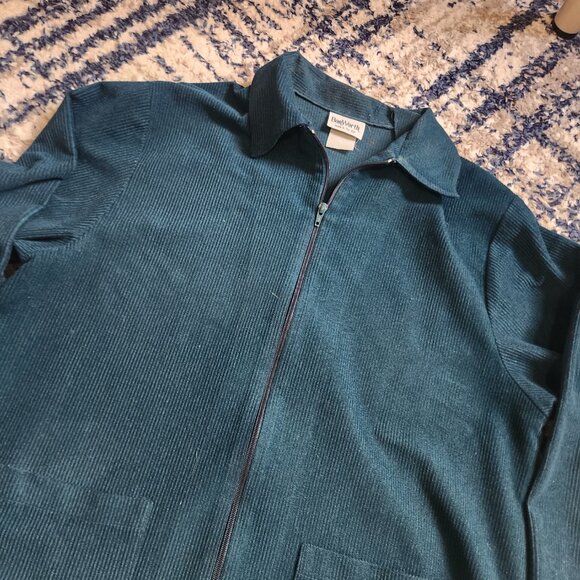 Vintage 90's Women's Bonworth Zip-up Longsleeves Green - Picture 2 of 5